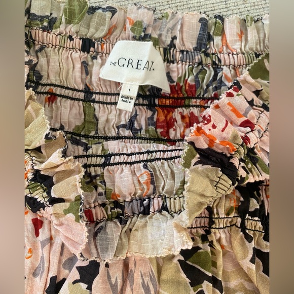 The Great. Canary Midi Skirt Vintage Rose - Picture 9 of 13